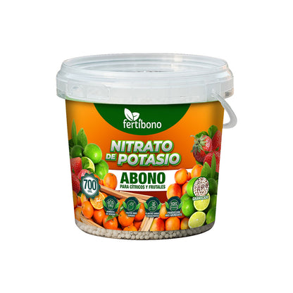 FERTIBONO Nitrato de potasio,Puro (KNO3) 13-00-46, Aumenta el Tamaño y la Calidad de la Fruta, los Azúcares y el Rendimiento de los Cítricos (2,5Kg)
