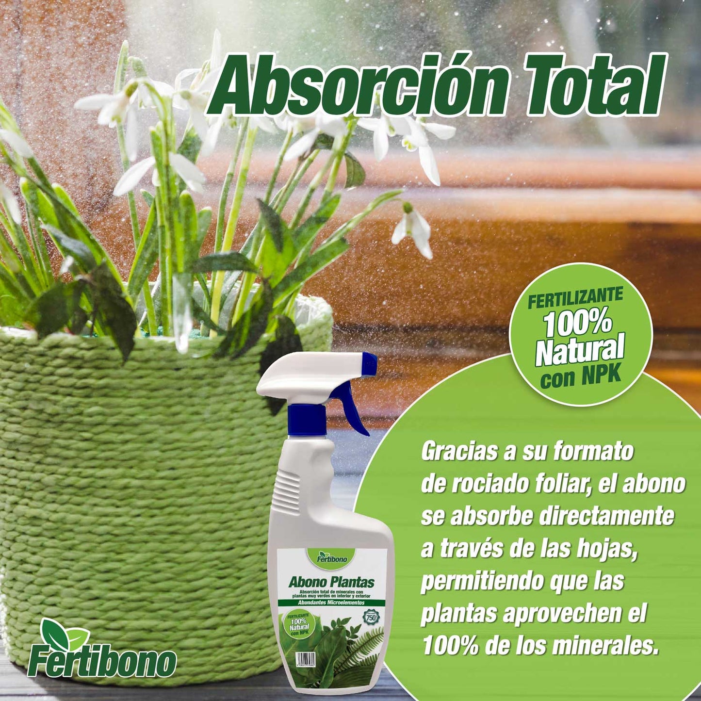 abono 100% natural absorcion total