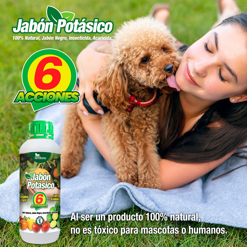 Jabón Potásico para Plantas Insecticida y Acaricida amigable con mascotas