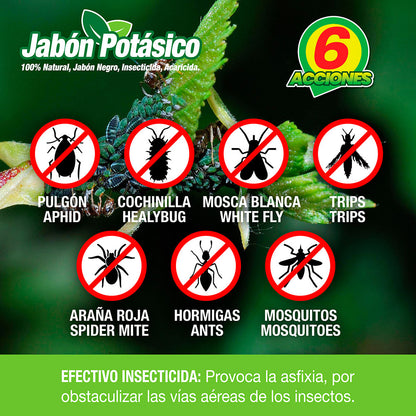 Jabón Potásico para Plantas Insecticida y Acaricida