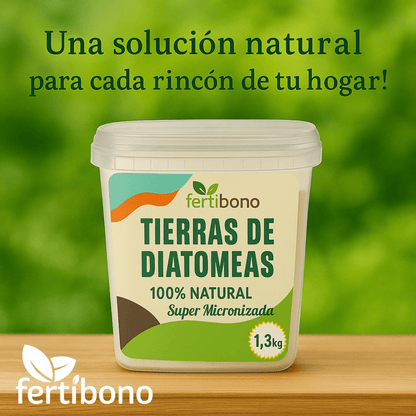 Tierra de Diatomeas PREMIUM – 100 % Natural | Polvo Ultrafino 1,3 kg |Múltiples Apliacaciones | Alta Pureza Super BlancaVegano y Seguro