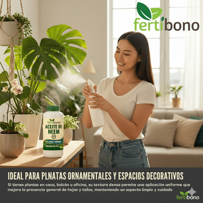 Aceite de Neem 100% Puro 500 ml | Prensado en Frío – Cuidado natural para plantas sanas en hogar, jardín, terraza y oficinas