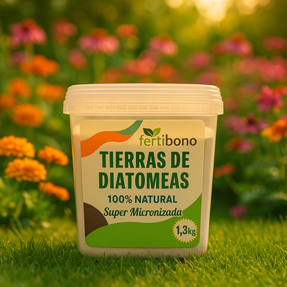 Tierra de Diatomeas PREMIUM – 100 % Natural | Polvo Ultrafino 1,3 kg |Múltiples Apliacaciones | Alta Pureza Super BlancaVegano y Seguro