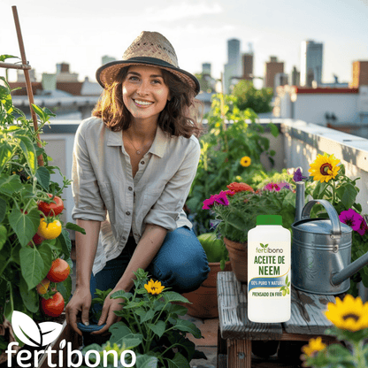 FERTIBONO Aceite de Neem 100% Puro y Natural  - 250ML - Extraído de Semillas - Vitalidad y Bienestar para Plantas - Hidratación y Nutrición Natural - Residuo Cero