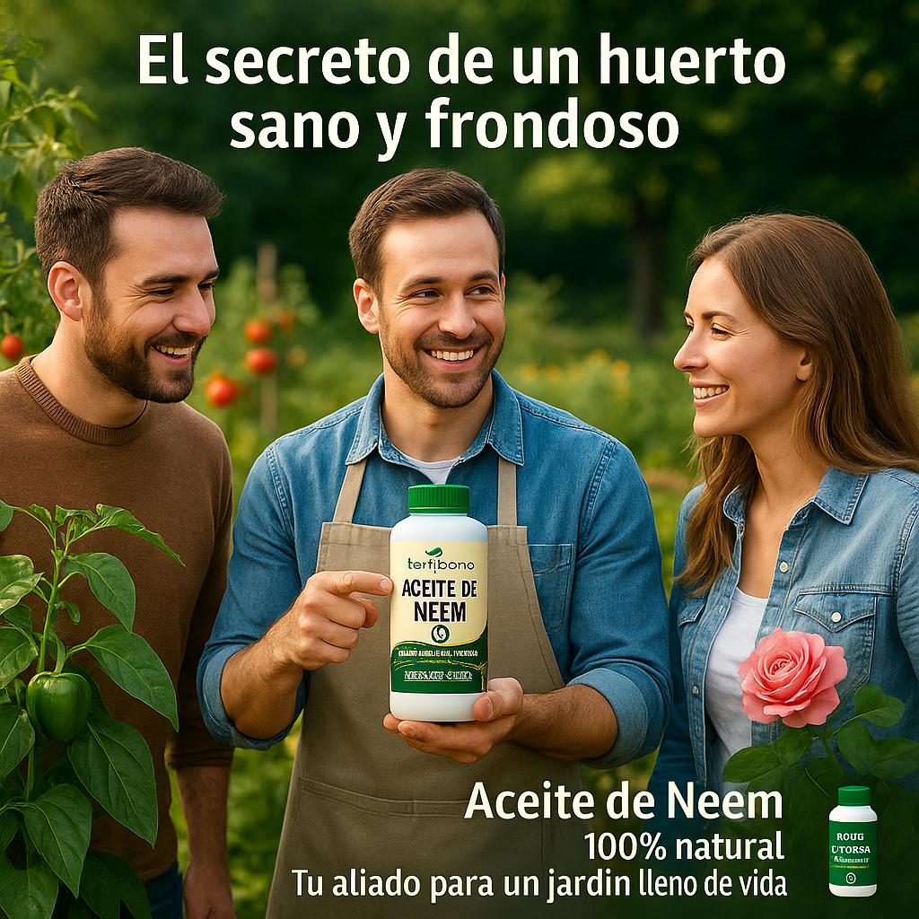 Aceite de Neem 100% Puro 500 ml | Prensado en Frío – Cuidado natural para plantas sanas en hogar, jardín, terraza y oficinas