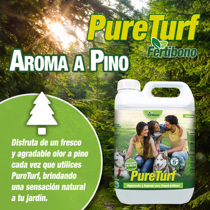 Fertibono Limpiador de Césped Artificial, (5L), Protege a tus Niños: Deshazte de los Olores, Virus y Bacterias de Orina de Mascotas para un Césped Seguro y Limpio