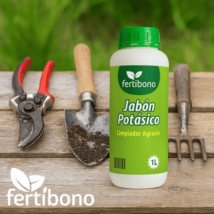 Fertibono Jabón Potásico 1L - Limpieza Natural, Multiusos | Con Aceite de Coco y Glicerina | 100% Biodegradable y Seguro para el Hogar
