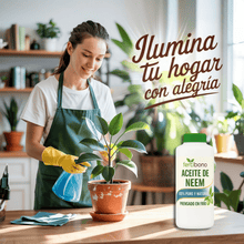 FERTIBONO Aceite de Neem 100% Puro y Natural - Extraído de Semillas - Vitalidad y Bienestar para Plantas - Hidratación y Nutrición Natural - Residuo Cero - 1L