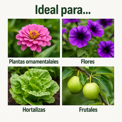 FERTIBONO ACCIÓN TOTAL – Aceite de Neem para plantas – 750 ml – Solución Multiuso - Uso en Jardín y Huerto