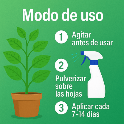 FERTIBONO ACCIÓN TOTAL – Aceite de Neem para plantas – 750 ml – Solución Multiuso - Uso en Jardín y Huerto