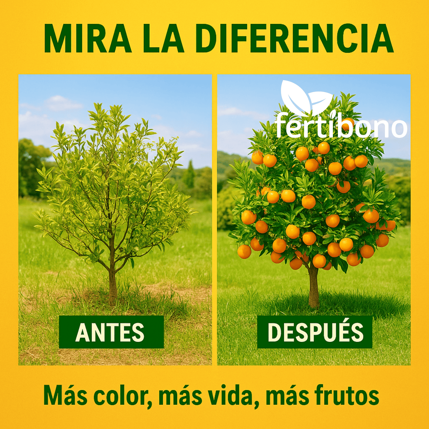 FERTIBONO Abono Cítricos Premium para Limonero y Naranjos, 20-5-11, (7Kg), con Hierro, Calcio, Azufre, Magnesio, y Manganeso - Corrector de Carencias Múltiples