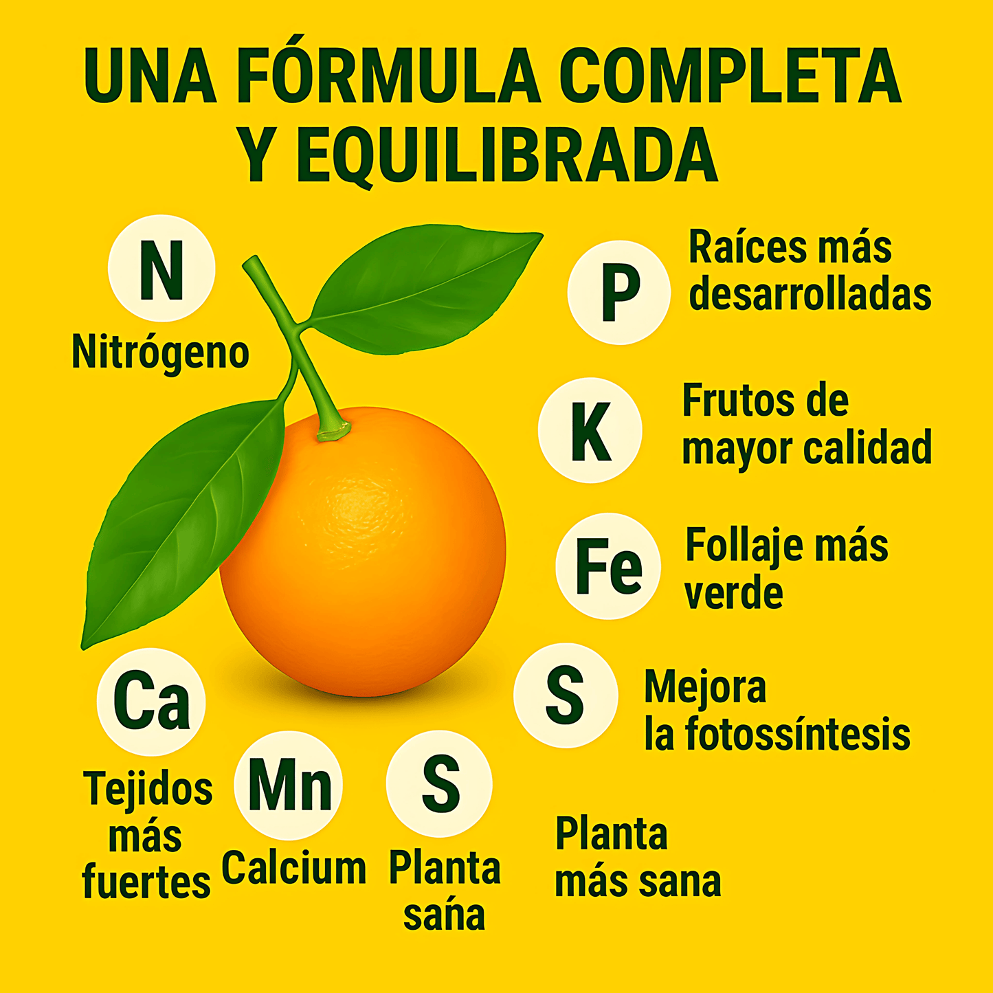 FERTIBONO Abono Cítricos Premium para Limonero y Naranjos, 20-5-11, (7Kg), con Hierro, Calcio, Azufre, Magnesio, y Manganeso - Corrector de Carencias Múltiples