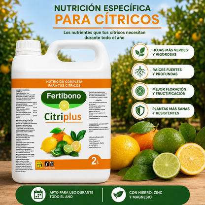 Abono para Cítricos con Hierro y NPK | Fertibono CitriPlus 2L