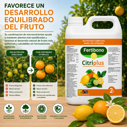 Abono para Cítricos con Hierro y NPK | Fertibono CitriPlus 2L
