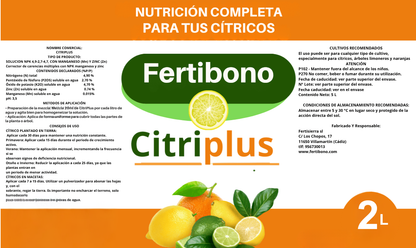 Abono para Cítricos con Hierro y NPK | Fertibono CitriPlus 2L