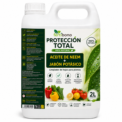 Jabón Potásico con Aceite Neem - Protección Total | Multiusos para Plantas y Huerto | 2 Litros