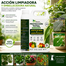 Jabón Potásico con Aceite Neem - Protección Total | Multiusos para Plantas y Huerto | 2 Litros