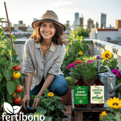 FERTIBONO BabyPlus - Jabón Potásico y Aceite de Neem – Pack 250 ml - Alta Concentración, Mayor Ahorro con Menor Dosis, Eficacia en el Cuidado de Plantas.