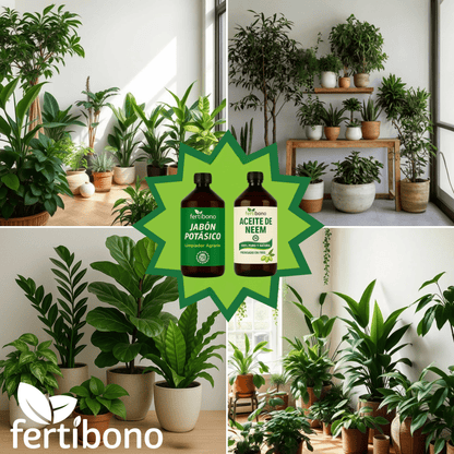 FERTIBONO BabyPlus - Jabón Potásico y Aceite de Neem – Pack 250 ml - Alta Concentración, Mayor Ahorro con Menor Dosis, Eficacia en el Cuidado de Plantas.