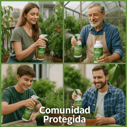 FERTIBONO PROTECCIÓN TOTAL | Solución Multiusos Natural para Plantas | 1 L |  Jabón Potásico + Aceite de Neem | Ideal para Huertos y Jardines