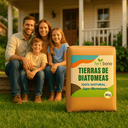 FERTIBONO Tierra de Diatomeas PREMIUM – 100 % Natural | Polvo Ultrafino 8 kg |Múltiples Aplicaciones | Alta Pureza Super Blanca | Vegano y Seguro
