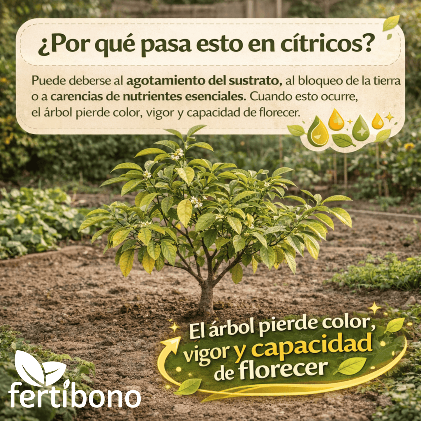 Abono Citricos CitriPlus Fertibono 750 ml listo para usar | Pulverización foliar para limonero y naranjo | Ayuda a mantener hojas verdes, floración y fruto