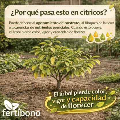 Abono Citricos CitriPlus Fertibono 750 ml listo para usar | Pulverización foliar para limonero y naranjo | Ayuda a mantener hojas verdes, floración y fruto