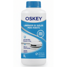 Limpiador de suelos para robot OSKEY 1L líquido pH neutro – higienizador y neutralizador de olores, aroma suave, brillo sin rayas, compatible universal