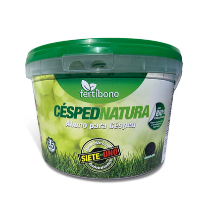 FERTIBONO CéspedNatura - Abono Orgánico de Liberación Lenta para Césped - Seguro para Mascotas y Familia, Nutrición Profunda sin Quemaduras - Apto para Todas las Estaciones. (6,5kg)