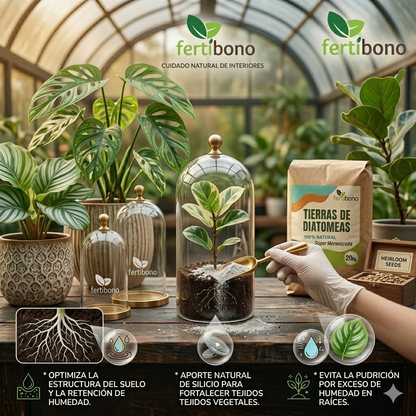 Tierra Diatomeas 20kg Micronizada Natural - Multiusos Plantas y Absorbente Olores Mascotas - Saco Ahorro Multiusos