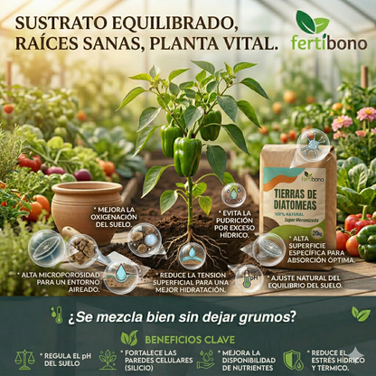 Tierra Diatomeas 20kg Micronizada Natural - Multiusos Plantas y Absorbente Olores Mascotas - Saco Ahorro Multiusos