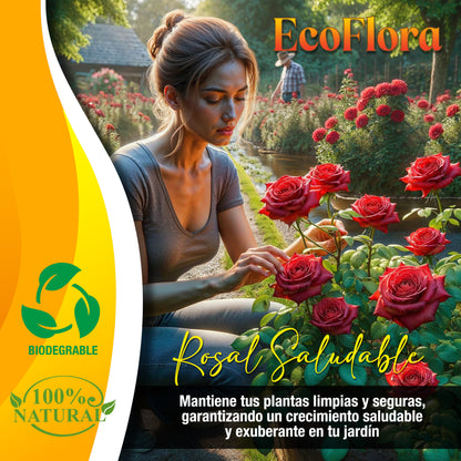 FERTIBONO EcoFlora - Fórmula Premium para Flores: Jabón Potásico, Abono y Extractos Naturales (750ml), Cuida y Protege tus Plantas de Interior y Exterior contra Plagas, Pulgón, Ácaros,Cochinilla,Taladro