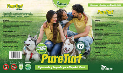 Fertibono Limpiador de Césped Artificial, (5L), Protege a tus Niños: Deshazte de los Olores, Virus y Bacterias de Orina de Mascotas para un Césped Seguro y Limpio