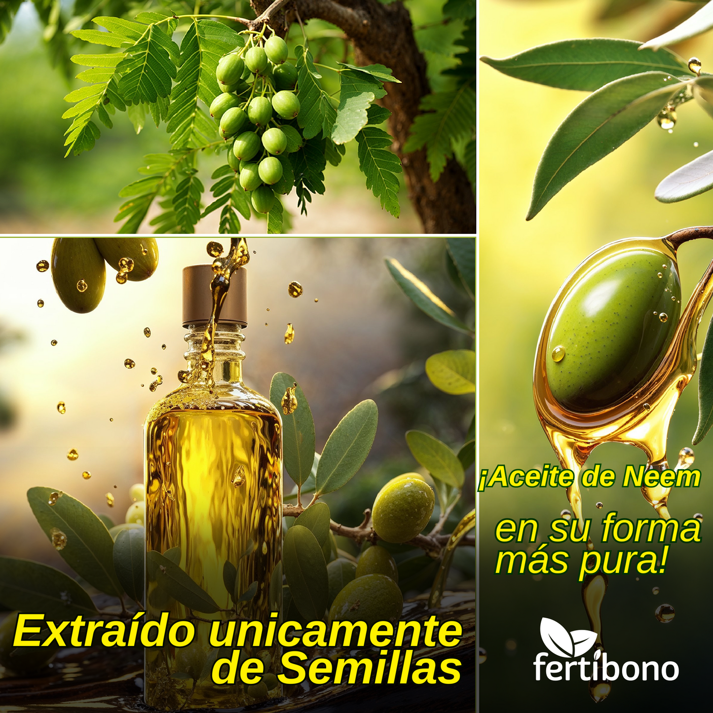 Fertibono PotaNeem: Concentrado Jabón Potásico y Aceite de Neem Extraído en Frío - 5L+ 1L - Máxima Eficacia y Ahorro en Control de Plagas para Plantas y Huertos