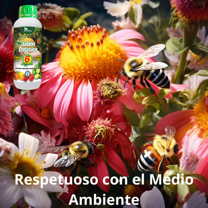 FERTIBONO Jabon Potasico Ultra Concentrado - (250 ml) - El Más Eficaz 100% Natural y Residuo Cero Insecticida para Plantas, Potente contra Pulgón