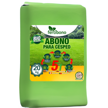 FERTIBONO Abono Césped, Antimusgos, Liberacion Lenta, Primavera, Verano, Acción 5 en 1, (20 Kg)