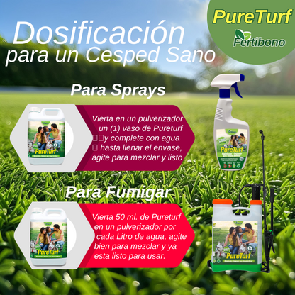 Fertibono Limpiador de Césped Artificial, (2L), Protege a tus Niños: Deshazte de los Olores, Virus y Bacterias de Orina de Mascotas para un Césped Seguro y Limpio