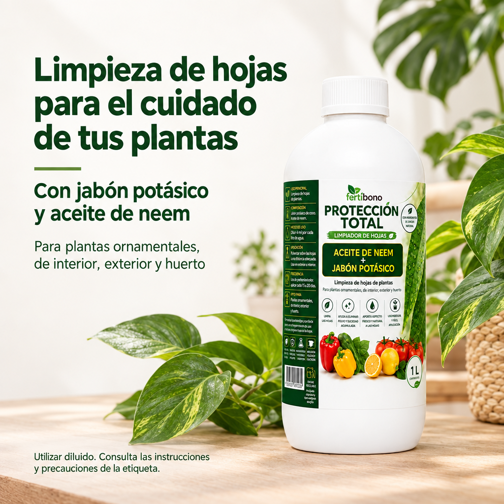 Nueva imagen de Fertibono Protección Total para limpieza de hojas
