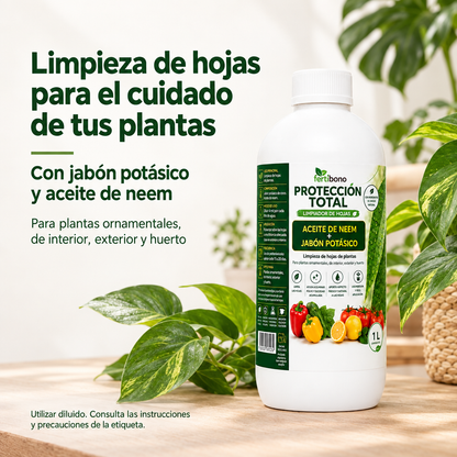 Nueva imagen de Fertibono Protección Total para limpieza de hojas