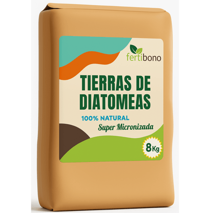 FERTIBONO Tierra de Diatomeas PREMIUM – 100 % Natural | Polvo Ultrafino 8 kg |Múltiples Aplicaciones | Alta Pureza Super Blanca | Vegano y Seguro