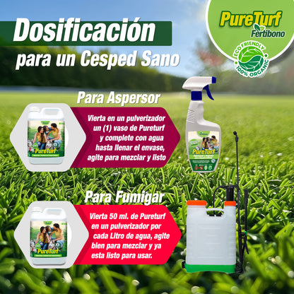 Fertibono Limpiador de Césped Artificial, (5L), Protege a tus Niños: Deshazte de los Olores, Virus y Bacterias de Orina de Mascotas para un Césped Seguro y Limpio